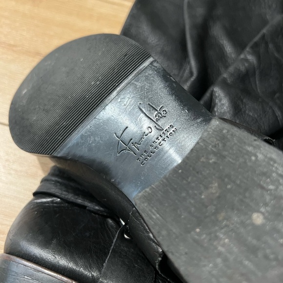 FRANCO SARTO “The Artists Collection” Leather Lariat Western Biker Boot - Picture 2 of 3